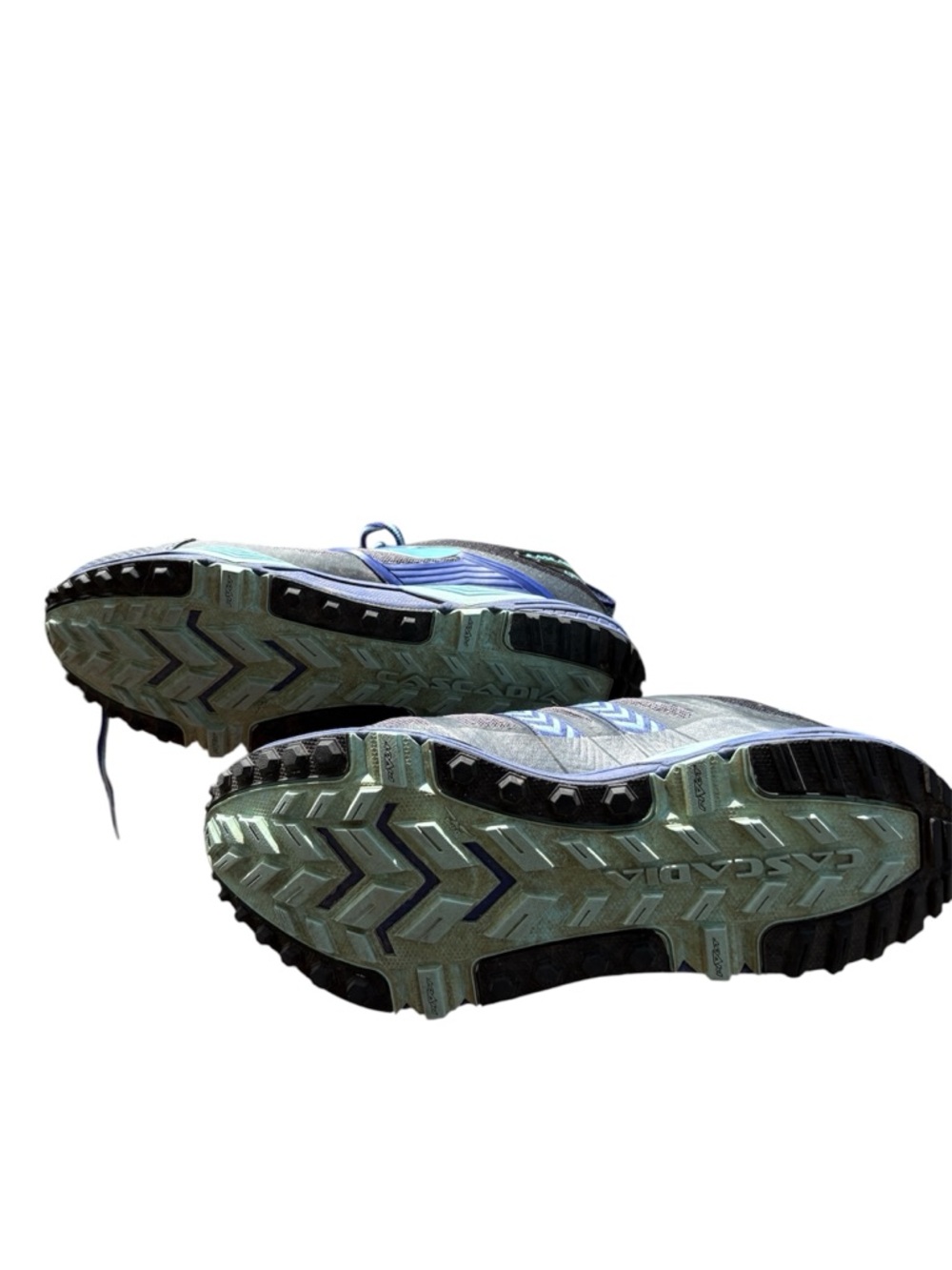 Brooks Women's Trail Running Shoes - Gray & Blue - Picture 4 of 4